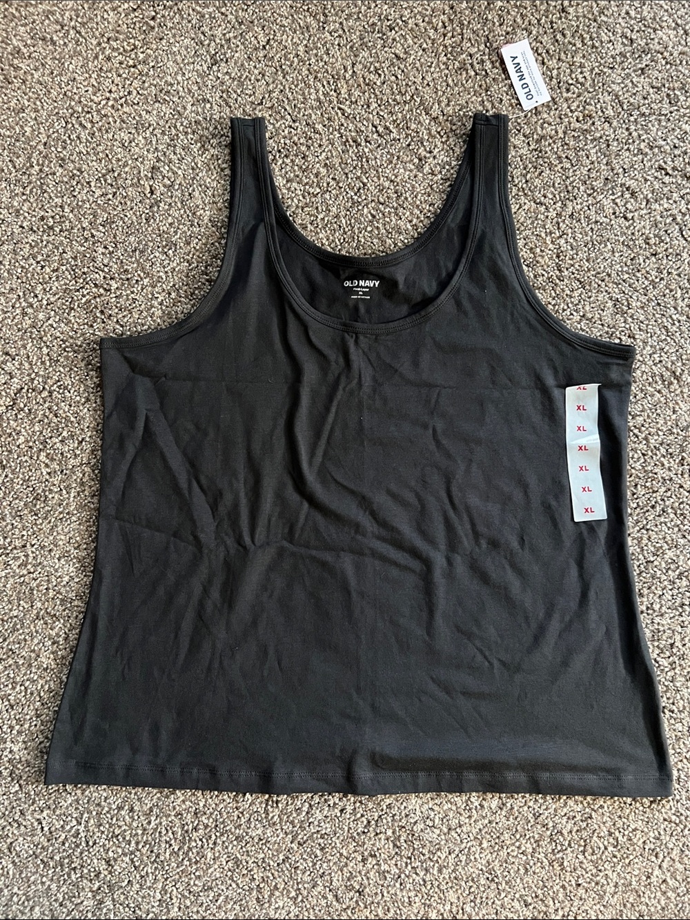 NWT Old Navy XL First Layer Tank Top Charcoal Dark Gray
